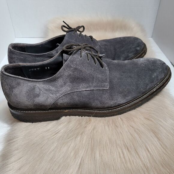 To Boot New York Men’s Adam Derick Grey Suede Oxford Rubber Sole Shoes Size 11 - Picture 3 of 11